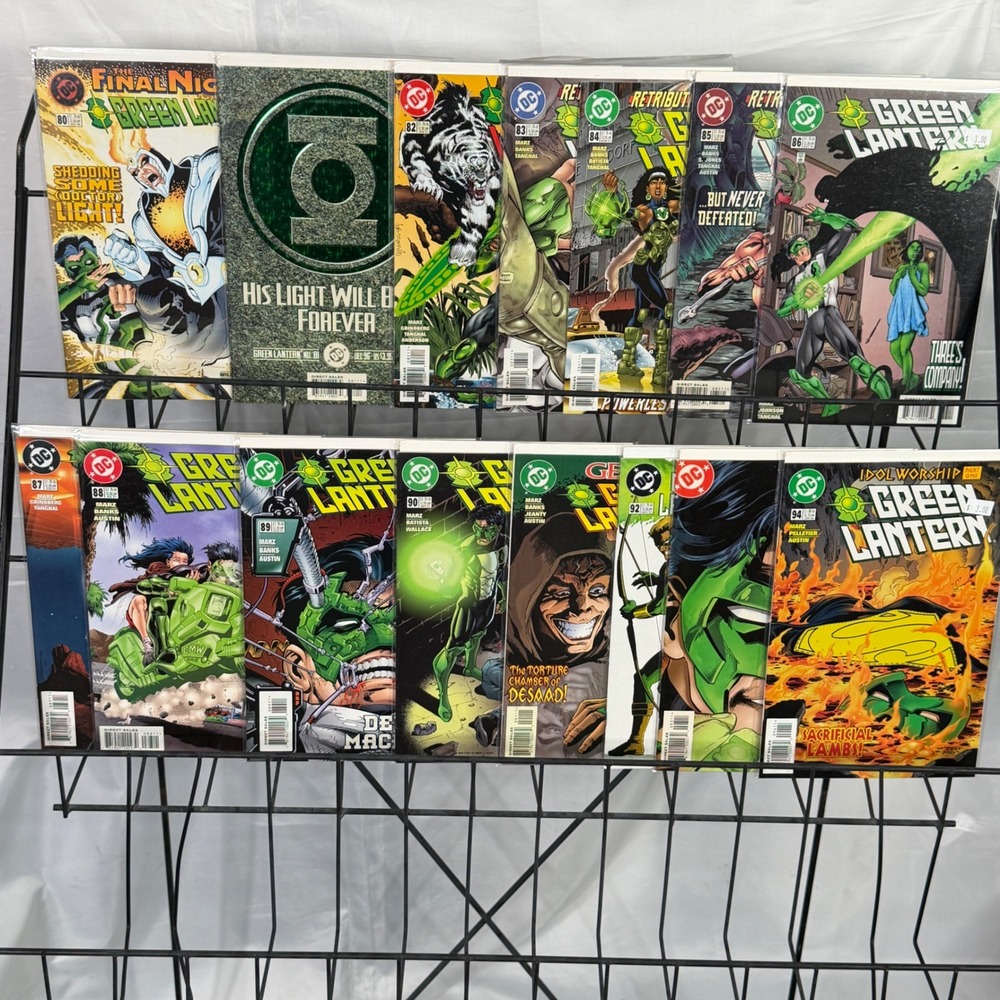 DC Comics Green Lantern 80-94 lot Kyle Rayner Foil Cover 1st Fatality Jade